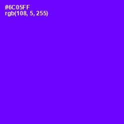 #6C05FF - Purple Heart Color Image