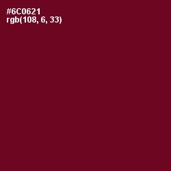 #6C0621 - Black Rose Color Image