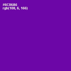 #6C06A6 - Purple Color Image