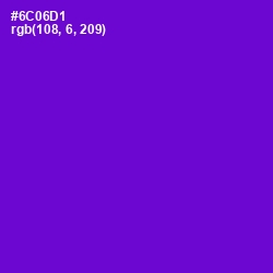 #6C06D1 - Purple Heart Color Image