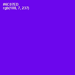 #6C07ED - Purple Heart Color Image