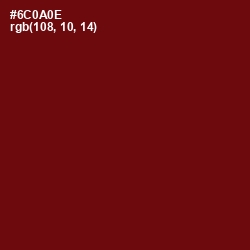 #6C0A0E - Red Oxide Color Image