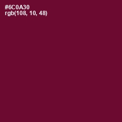 #6C0A30 - Tyrian Purple Color Image