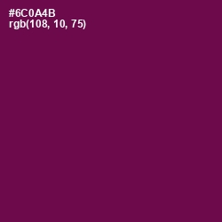 #6C0A4B - Pompadour Color Image