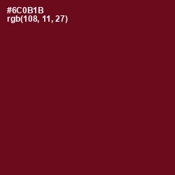 #6C0B1B - Dark Tan Color Image