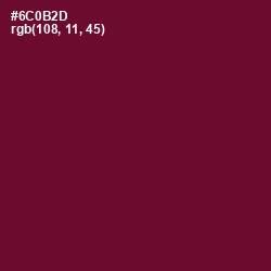 #6C0B2D - Black Rose Color Image