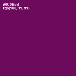 #6C0B5B - Pompadour Color Image