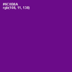 #6C0B8A - Purple Color Image