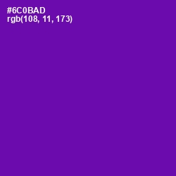 #6C0BAD - Purple Color Image