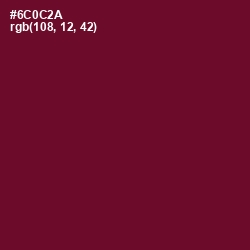 #6C0C2A - Black Rose Color Image