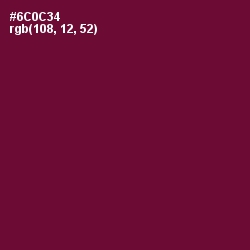 #6C0C34 - Tyrian Purple Color Image