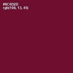 #6C0D2D - Black Rose Color Image