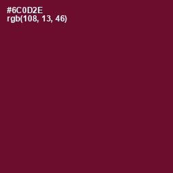 #6C0D2E - Black Rose Color Image