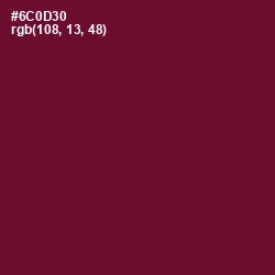 #6C0D30 - Tyrian Purple Color Image