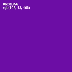 #6C0DA6 - Purple Color Image