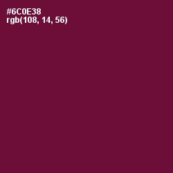 #6C0E38 - Tyrian Purple Color Image