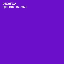 #6C0FCA - Purple Heart Color Image