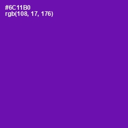 #6C11B0 - Purple Color Image