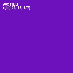 #6C11BB - Purple Color Image