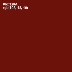 #6C120A - Dark Tan Color Image