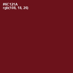 #6C121A - Dark Tan Color Image