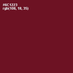#6C1223 - Black Rose Color Image