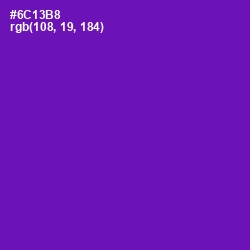 #6C13B8 - Purple Color Image
