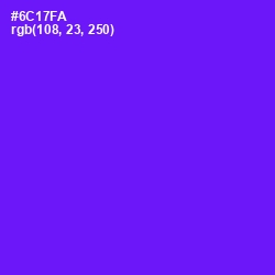 #6C17FA - Purple Heart Color Image