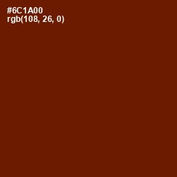 #6C1A00 - Cedar Wood Finish Color Image