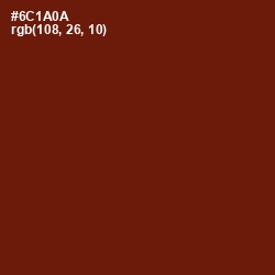 #6C1A0A - Moccaccino Color Image