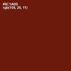 #6C1A0B - Moccaccino Color Image