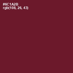 #6C1A2B - Claret Color Image