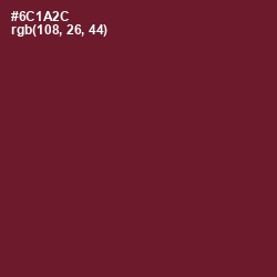 #6C1A2C - Claret Color Image