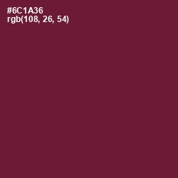 #6C1A36 - Claret Color Image