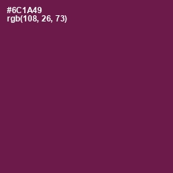 #6C1A49 - Pompadour Color Image