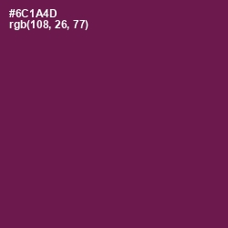 #6C1A4D - Pompadour Color Image