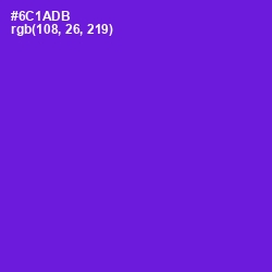 #6C1ADB - Purple Heart Color Image