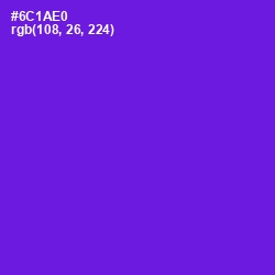 #6C1AE0 - Purple Heart Color Image