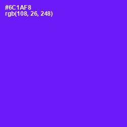 #6C1AF8 - Purple Heart Color Image