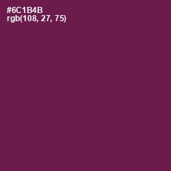 #6C1B4B - Pompadour Color Image