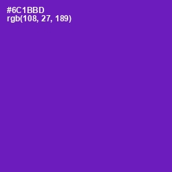 #6C1BBD - Purple Color Image