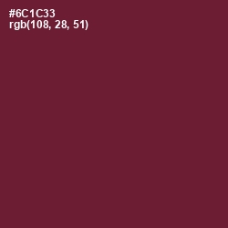 #6C1C33 - Claret Color Image