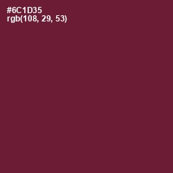 #6C1D35 - Claret Color Image