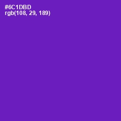 #6C1DBD - Royal Purple Color Image