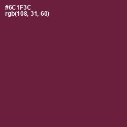 #6C1F3C - Claret Color Image