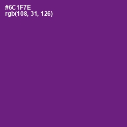 #6C1F7E - Honey Flower Color Image