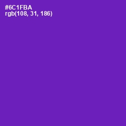 #6C1FBA - Royal Purple Color Image