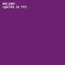 #6C206F - Honey Flower Color Image