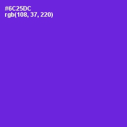 #6C25DC - Purple Heart Color Image