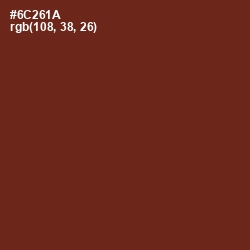 #6C261A - Hairy Heath Color Image